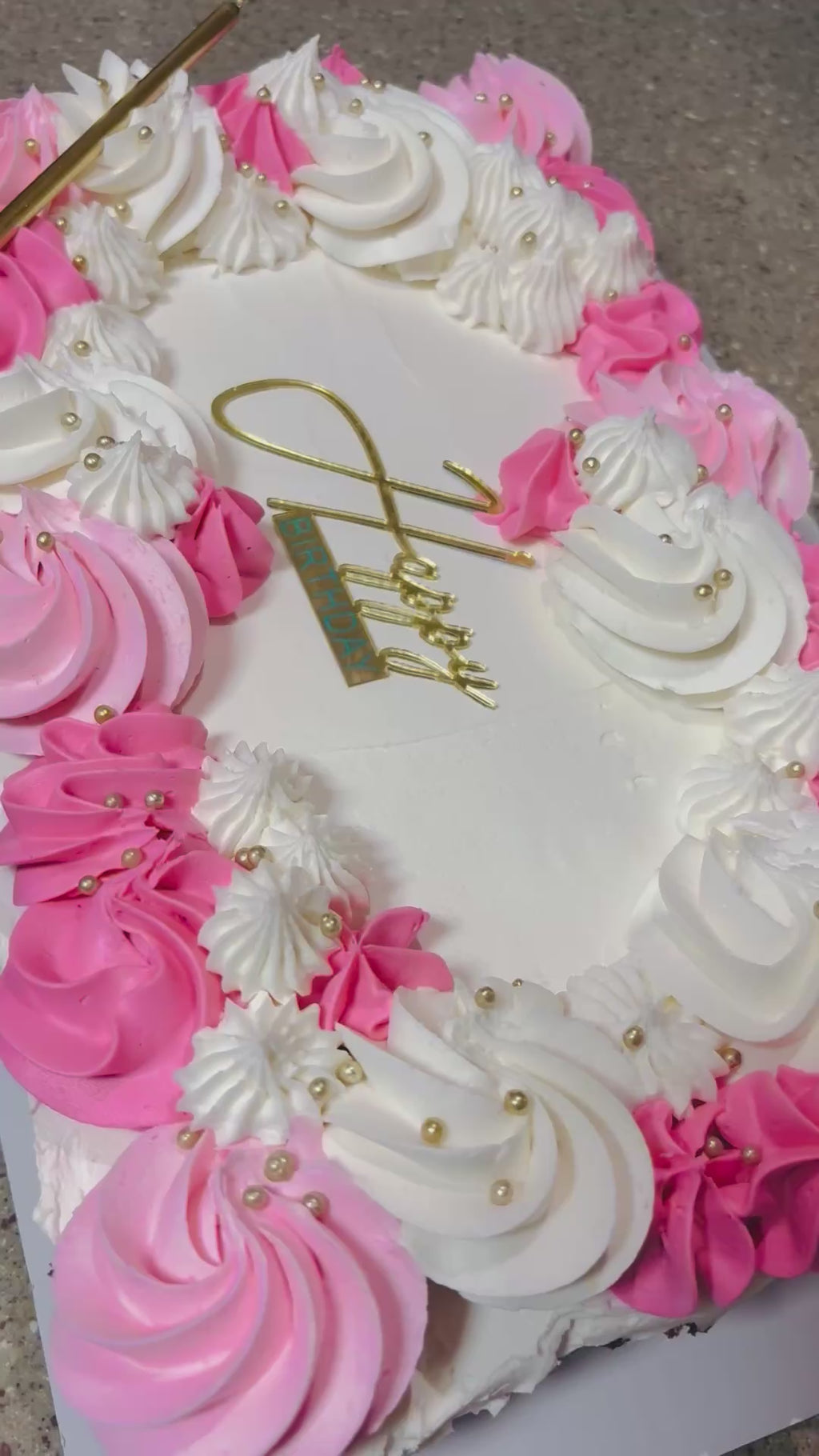 Birthday Cupcake Cake